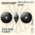 ValueMAX Rivoli Sew-on Stone (VM3200) 10mm - Crystal Effect With Foiling