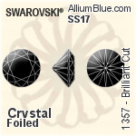 施華洛世奇 衛星 (1122) SS17 - 白色（半塗層） 白金水銀底