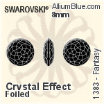 Swarovski Fantasy (1383) 8mm - Crystal Effect With Platinum Foiling