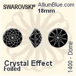 Swarovski Dome (1400) 18mm - Color Unfoiled