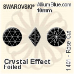 Swarovski Rose Cut (1401) 8mm - Color (Half Coated) Unfoiled