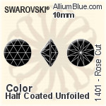 Swarovski Rose Cut (1401) 11.8mm - Crystal Effect With Platinum Foiling