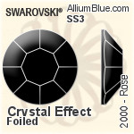 施華洛世奇XILION施亮Rose 進化版 平底石 (2058) SS5 - 顏色 白金水銀底