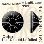 Swarovski XILION Rose Enhanced Flat Back No-Hotfix (2058) SS30 - Clear Crystal With Platinum Foiling