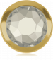 Crystal Silver Shade Gold Ring A