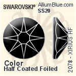Swarovski XIRIUS Flat Back Hotfix (2078) SS20 - Color (Half Coated) With Silver Foiling