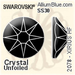 Swarovski XIRIUS Flat Back Hotfix (2078) SS30 - Crystal Effect With Silver Foiling