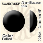 Swarovski Cabochon Flat Back Hotfix (2080/4) SS6 - Crystal Effect Unfoiled
