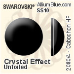 Swarovski Cabochon Flat Back Hotfix (2080/4) SS10 - Crystal Effect Unfoiled