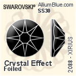 Swarovski XIRIUS Flat Back Hotfix (2078) SS34 - Crystal Effect With Silver Foiling