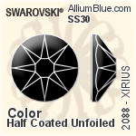 Swarovski XIRIUS Flat Back No-Hotfix (2088) SS30 - Color (Half Coated) Unfoiled