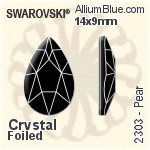 Swarovski Square Flat Back No-Hotfix (2400) 6mm - Clear Crystal With Platinum Foiling