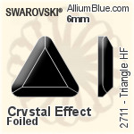 施华洛世奇 Triangle 熨底平底石 (2711) 3.3mm - 白色（半涂层） 铝质水银底