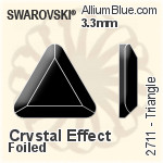施華洛世奇 橢圓形 平底石 (2603) 4x3mm - 顏色 白金水銀底