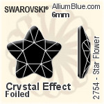 Swarovski Star Flower Flat Back No-Hotfix (2754) 6mm - Color Unfoiled