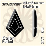 Swarovski Kite Flat Back No-Hotfix (2771) 8.6x5.6mm - Color (Half Coated) Unfoiled