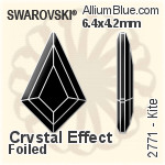 Swarovski Diamond Shape Flat Back No-Hotfix (2773) 6.6x3.9mm - Clear Crystal With Platinum Foiling