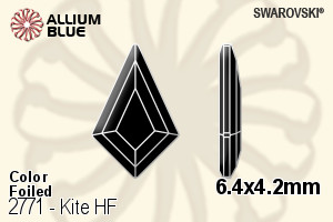SWAROVSKI 2771 6.4X4.2MM BLACK DIAMOND M HF