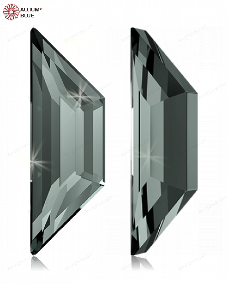 SWAROVSKI 2772 6.5X2.1MM BLACK DIAMOND F