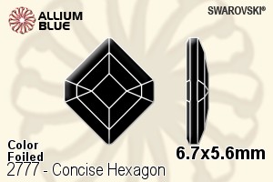 SWAROVSKI 2777 6.7X5.6MM BLACK DIAMOND F