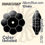 施華洛世奇 Margarita 手縫石 (3700) 8mm - 顏色 無水銀底