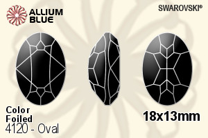SWAROVSKI 4120 18X13MM BLACK DIAMOND F