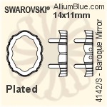 Swarovski Baroque Mirror Settings (4142/S) 18x14mm - No Plating