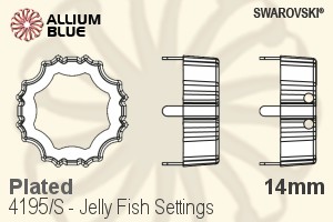 Swarovski Jelly Fish Settings (4195/S) 14mm - Plated