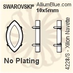 Swarovski Xilion Navette Settings (4228/S) 5x2.5mm - No Plating