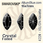 スワロフスキー Triangle ファンシーストーン (4722) 10mm - クリスタル 裏面プラチナフォイル
