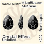 Swarovski Angled Cube Fancy Stone (4841) 8mm - Crystal Effect (Full Coated) Unfoiled