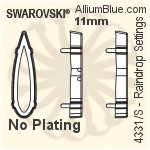 Swarovski Raindrop Settings (4331/S) 30mm - No Plating