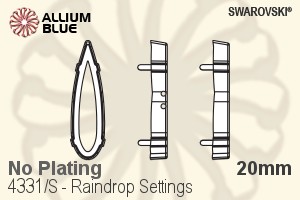 施華洛世奇 Raindrop花式石爪托 (4331/S) 20mm - 無鍍層