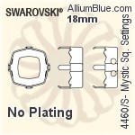 Swarovski Mystic Square Settings (4460/S) 10mm - Plated