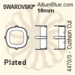 Swarovski Cushion Cut Settings (4470/S) 8mm - Plated
