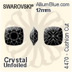 Swarovski Cushion Cut Fancy Stone (4470) 12mm - Clear Crystal Unfoiled