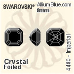Swarovski Mystic Square Settings (4460/S) 10mm - No Plating