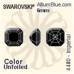 Swarovski Imperial Fancy Stone (4480) 6mm - Color Unfoiled