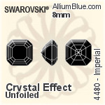 Swarovski Imperial Fancy Stone (4480) 8mm - Crystal Effect Unfoiled