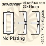 Swarovski Twister Settings (4485/S) 17mm - No Plating