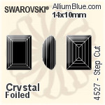 Swarovski Step Cut Fancy Stone (4527) 14x10mm - Clear Crystal With Platinum Foiling