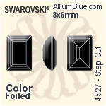 Swarovski Step Cut Fancy Stone (4527) 18x13mm - Crystal Effect With Platinum Foiling