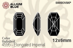 施华洛世奇 Elongated Imperial 花式石 (4595) 12x6mm - 颜色 无水银底