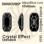 Swarovski Elongated Imperial Fancy Stone (4595) 8x4mm - Color Unfoiled