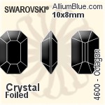 Preciosa MC Slim Navette Fancy Stone (435 14 301) 11x3mm - Clear Crystal With Dura™ Foiling