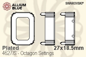 Swarovski Octagon Settings (4627/S) 27x18.5mm - Plated