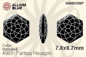 Swarovski Fantasy Hexagon Fancy Stone (4683) 7.8x8.7mm - Color Unfoiled