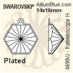 スワロフスキー Rhombus Tribeファンシーストーン石座 (4927/S) 14x12mm - メッキ