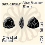 Swarovski Trilliant Fancy Stone (4706) 7mm - Crystal Effect With Platinum Foiling