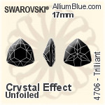 Swarovski Trilliant Fancy Stone (4706) 17mm - Crystal Effect Unfoiled